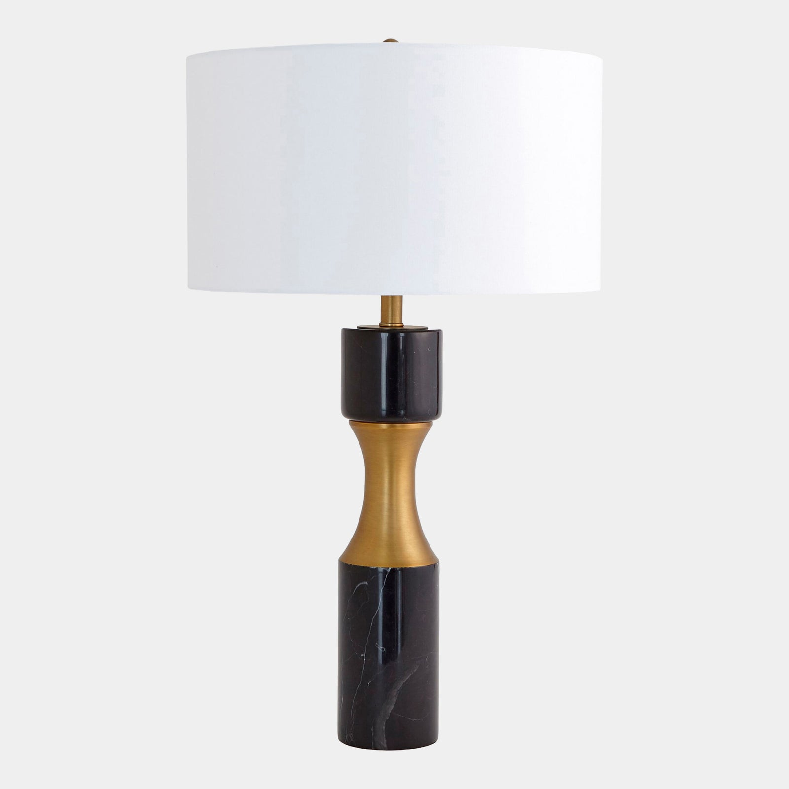 Corsetto Marble Cinch Lamp-Black