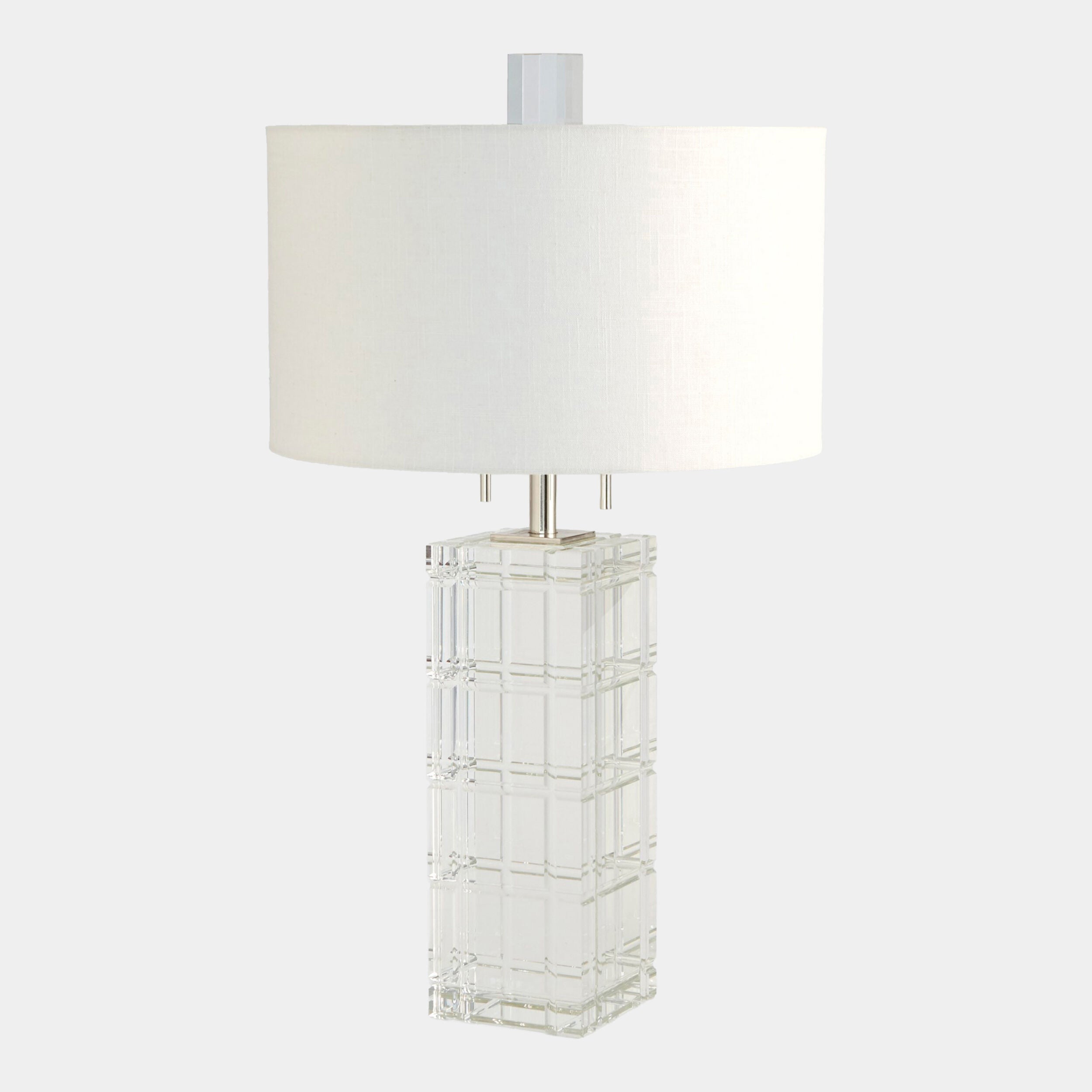 Crystal Plaid Lamp
