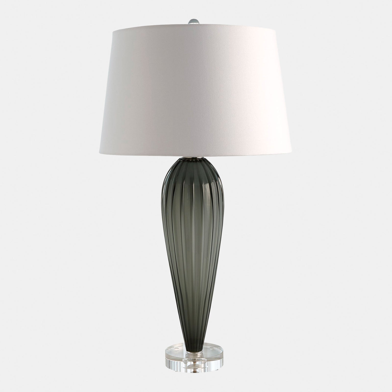 Teardrop Glass Lamp-Gray