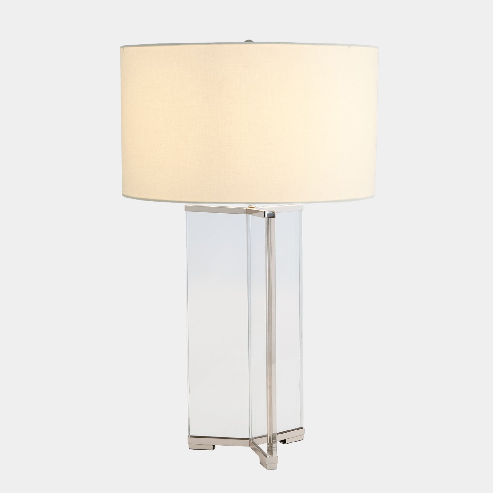 Upsilon Table Lamp-Nickel