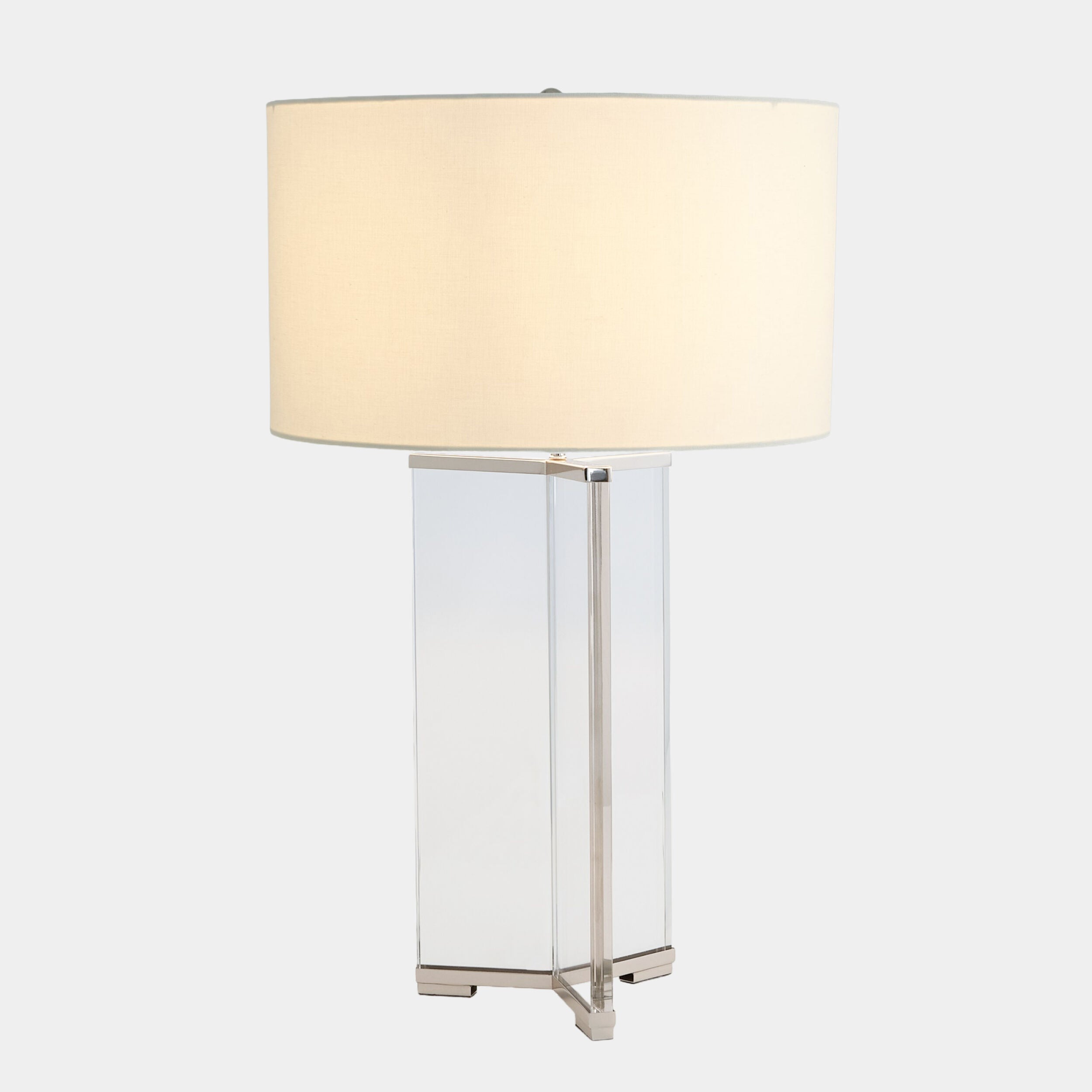 Upsilon Table Lamp-Nickel