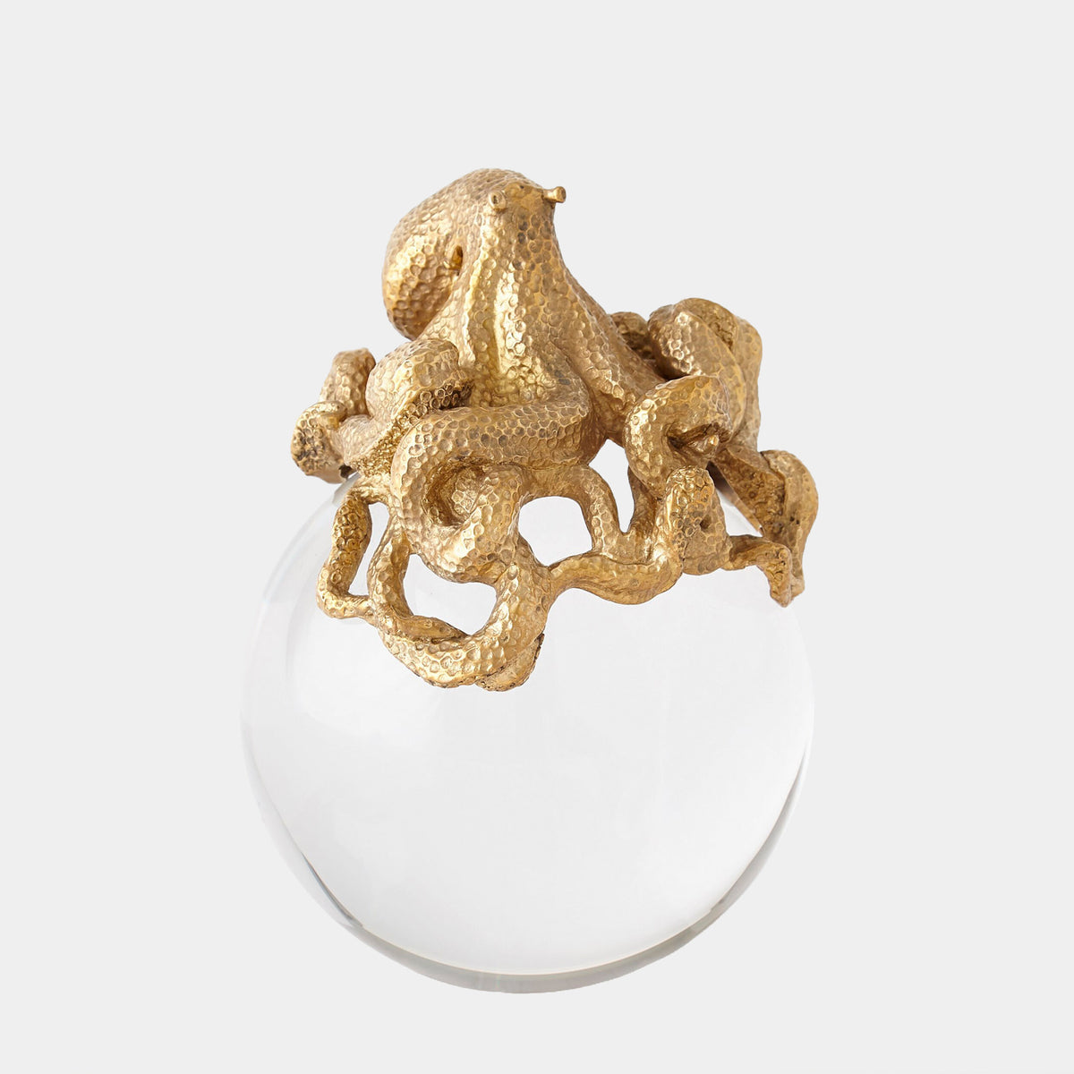 Octopus on Orb-Brass