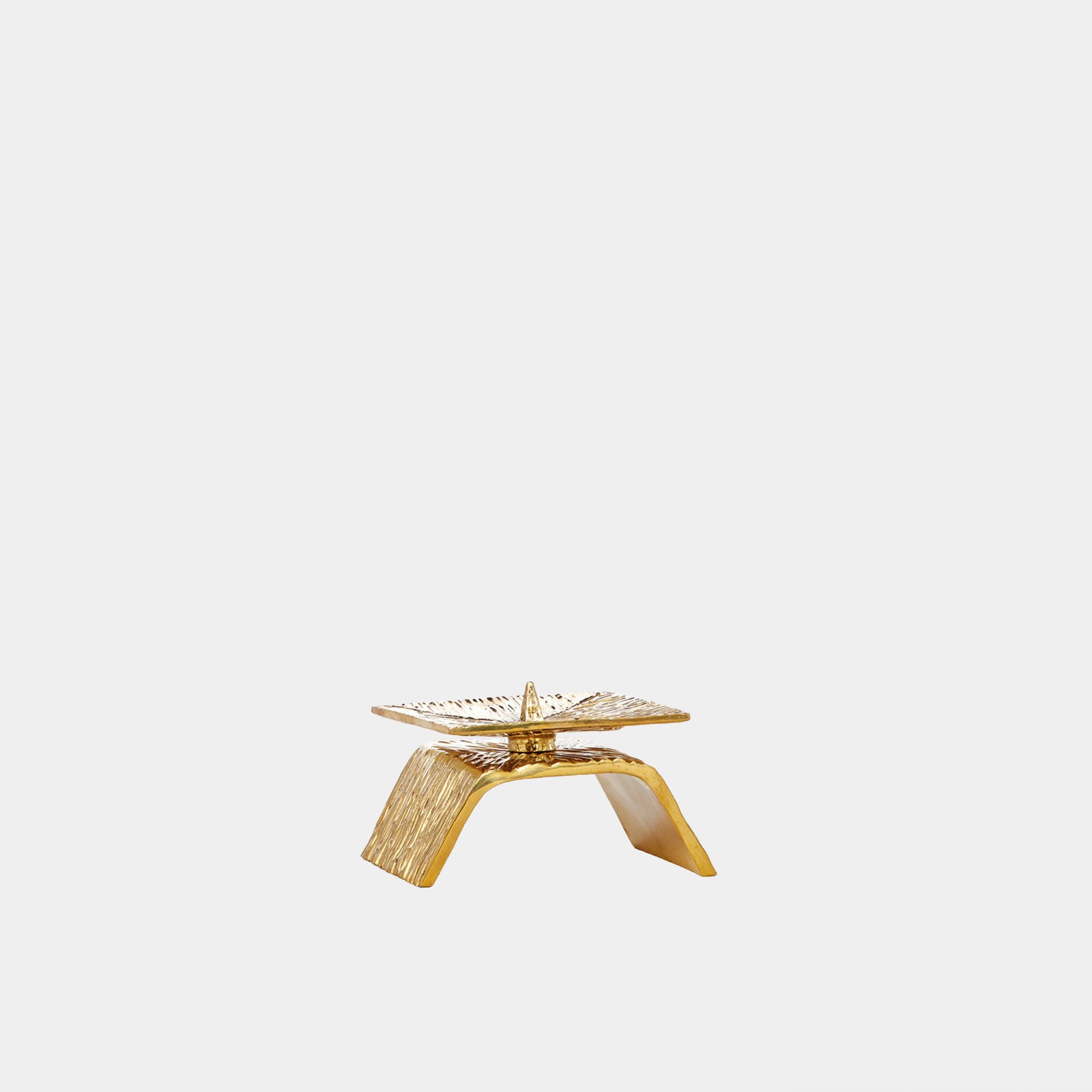 Single Torch Candleholder-Brass
