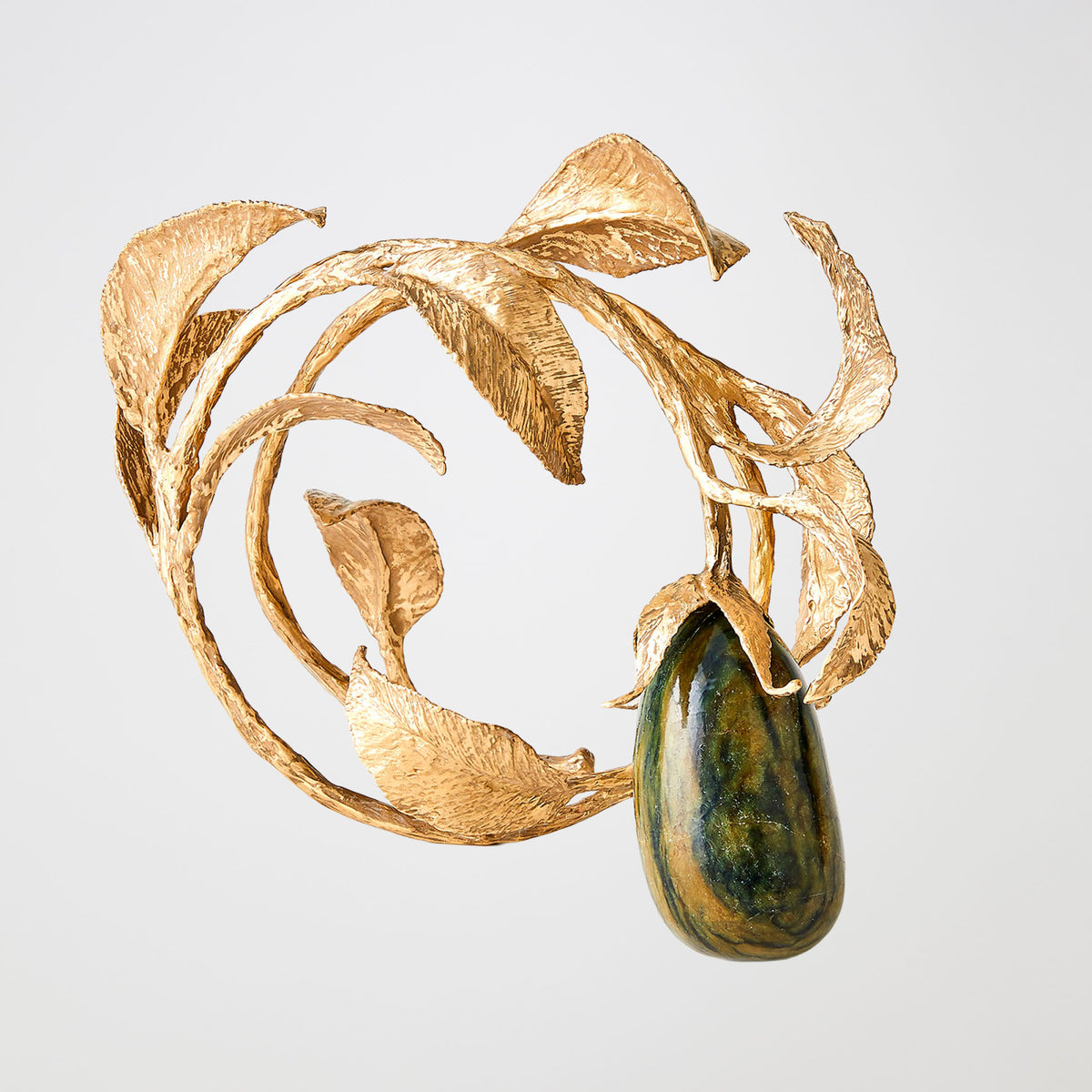 Katerina Stone Fruit Sculpture-Lemon Jade