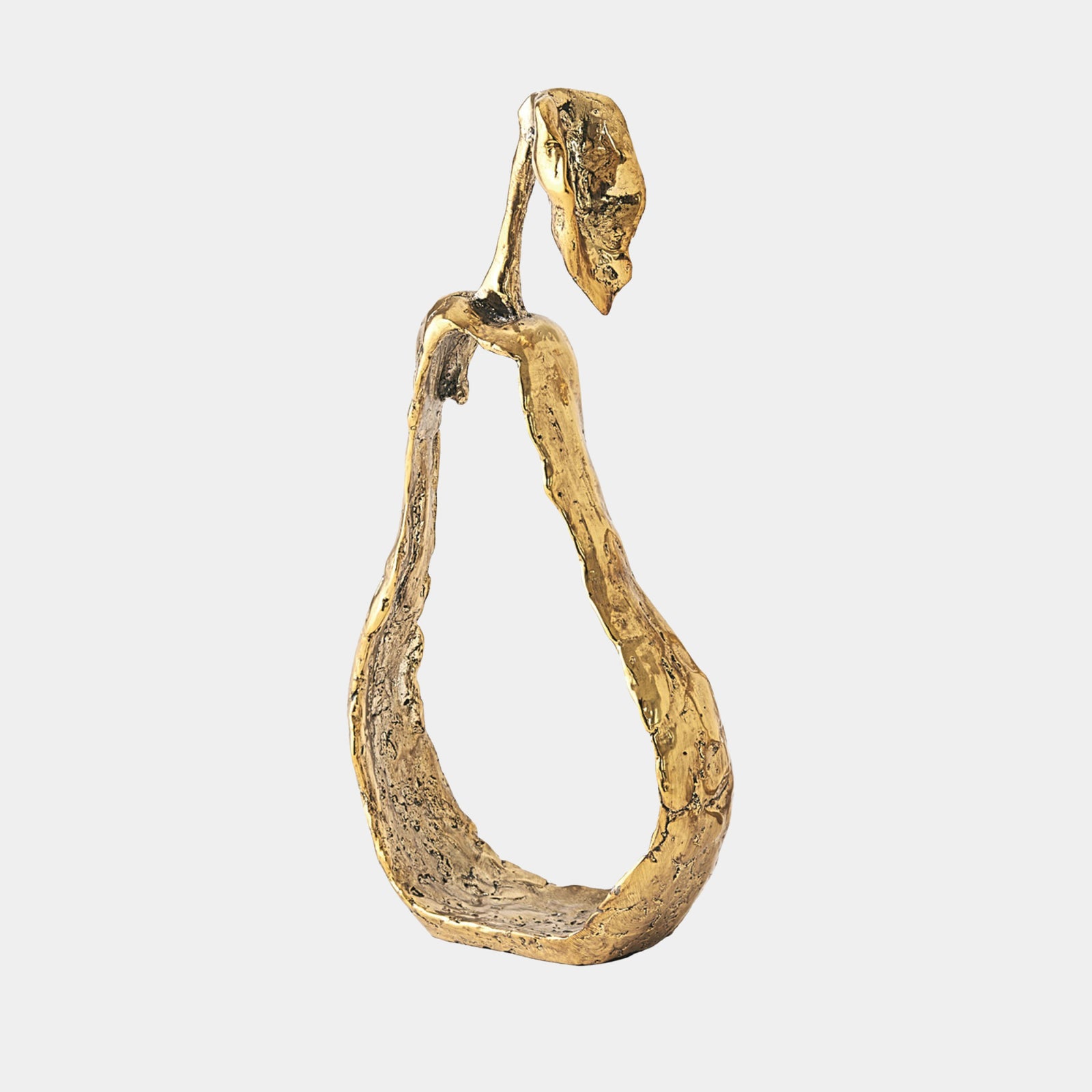 Pear Silhouette-Brass