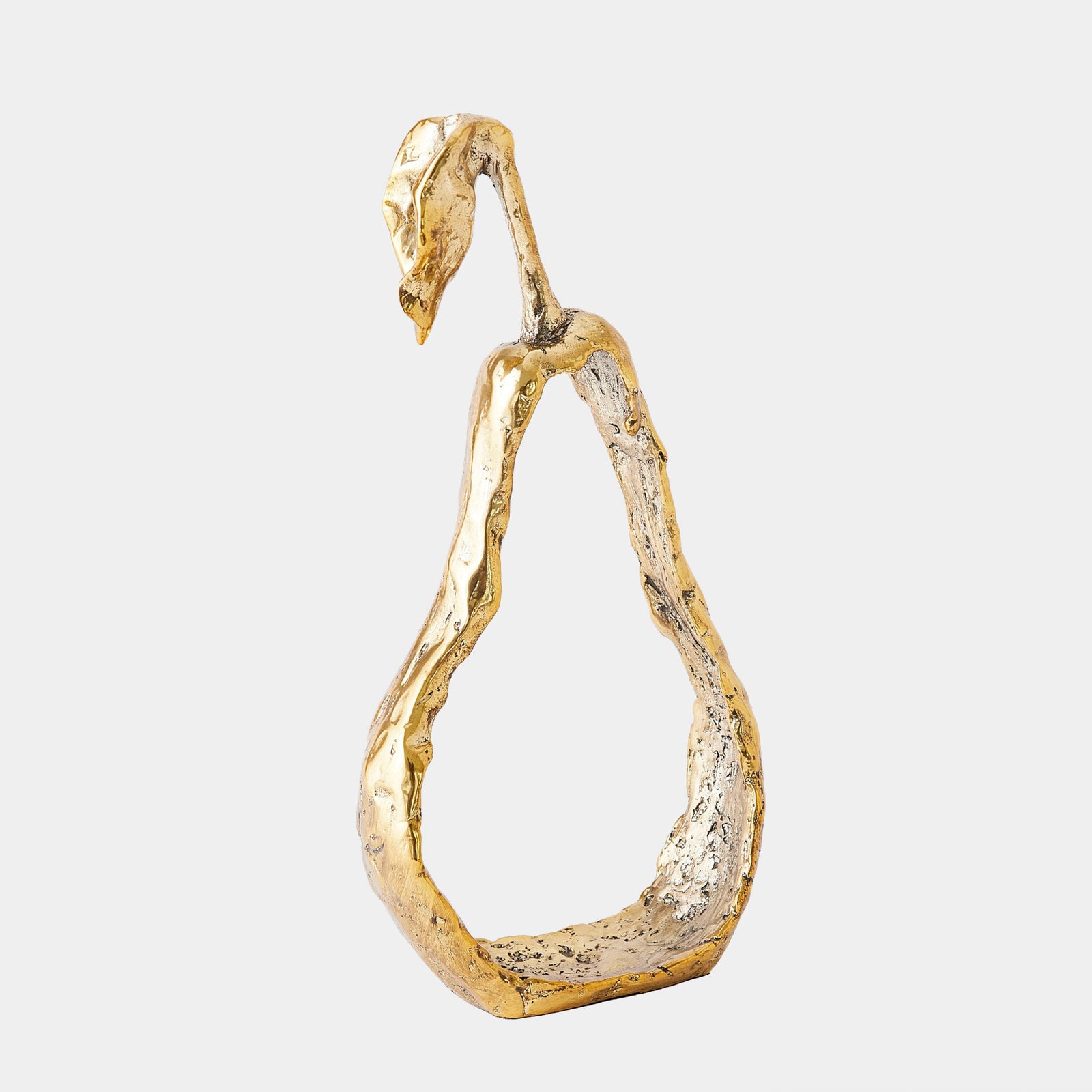Pear Silhouette-Brass