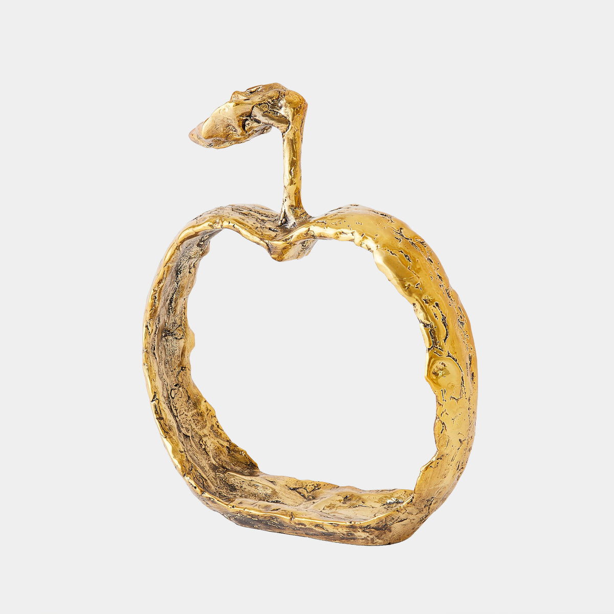 Apple Silhouette-Brass