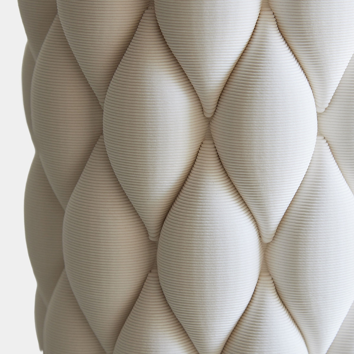 Appoggiare Vase-Matte White-Cylinder