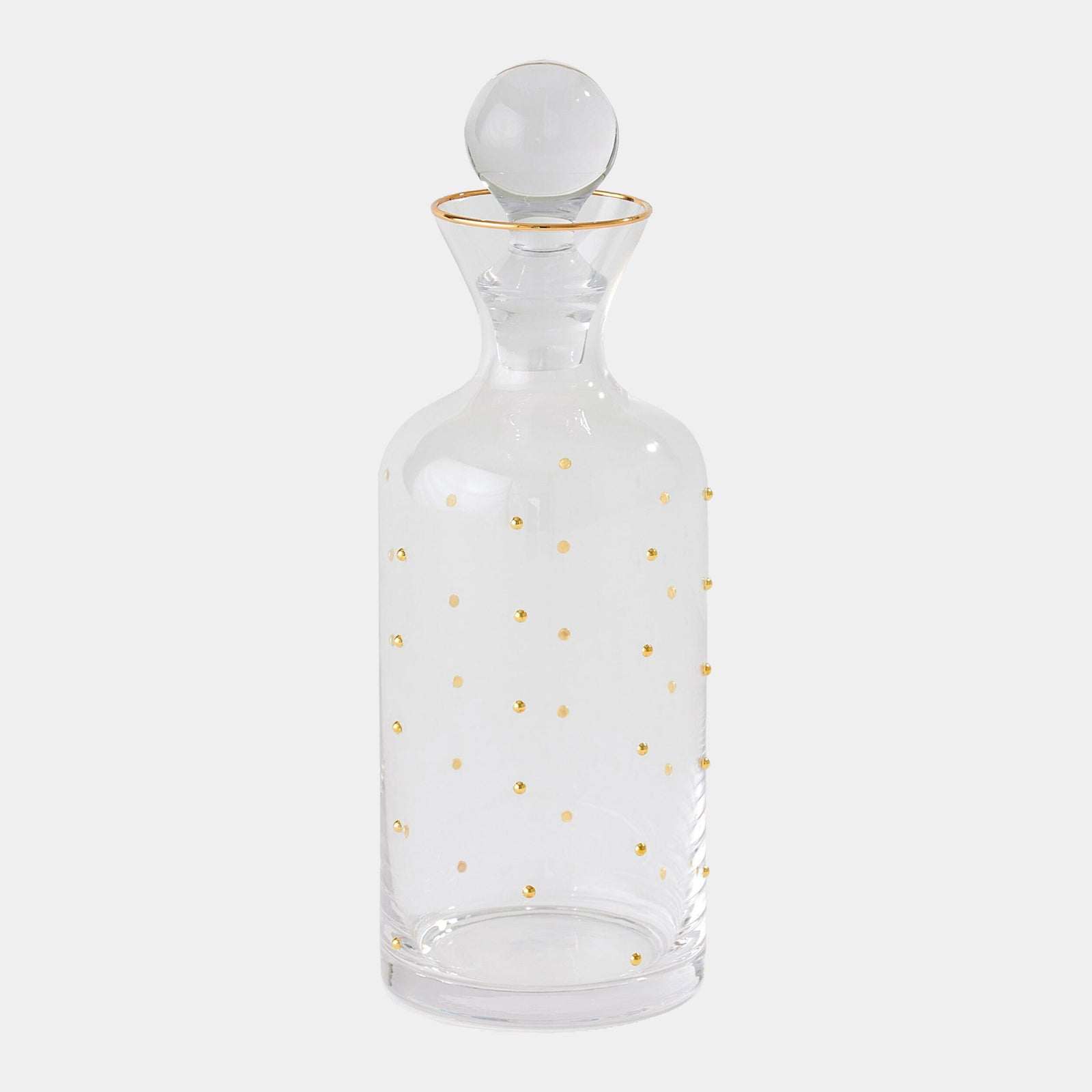 Celebration Decanter-Clear w/Gold Dots