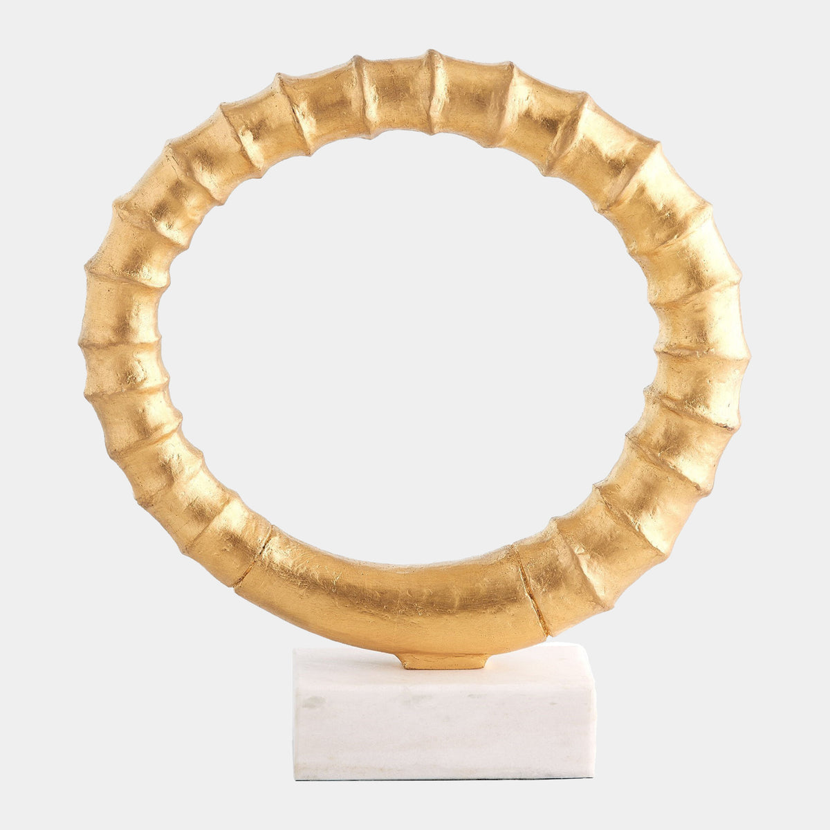 Infinity Horn Sculpture-Gold Leaf