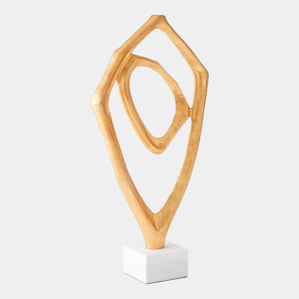 Interplay Sculpture-Gold Leaf