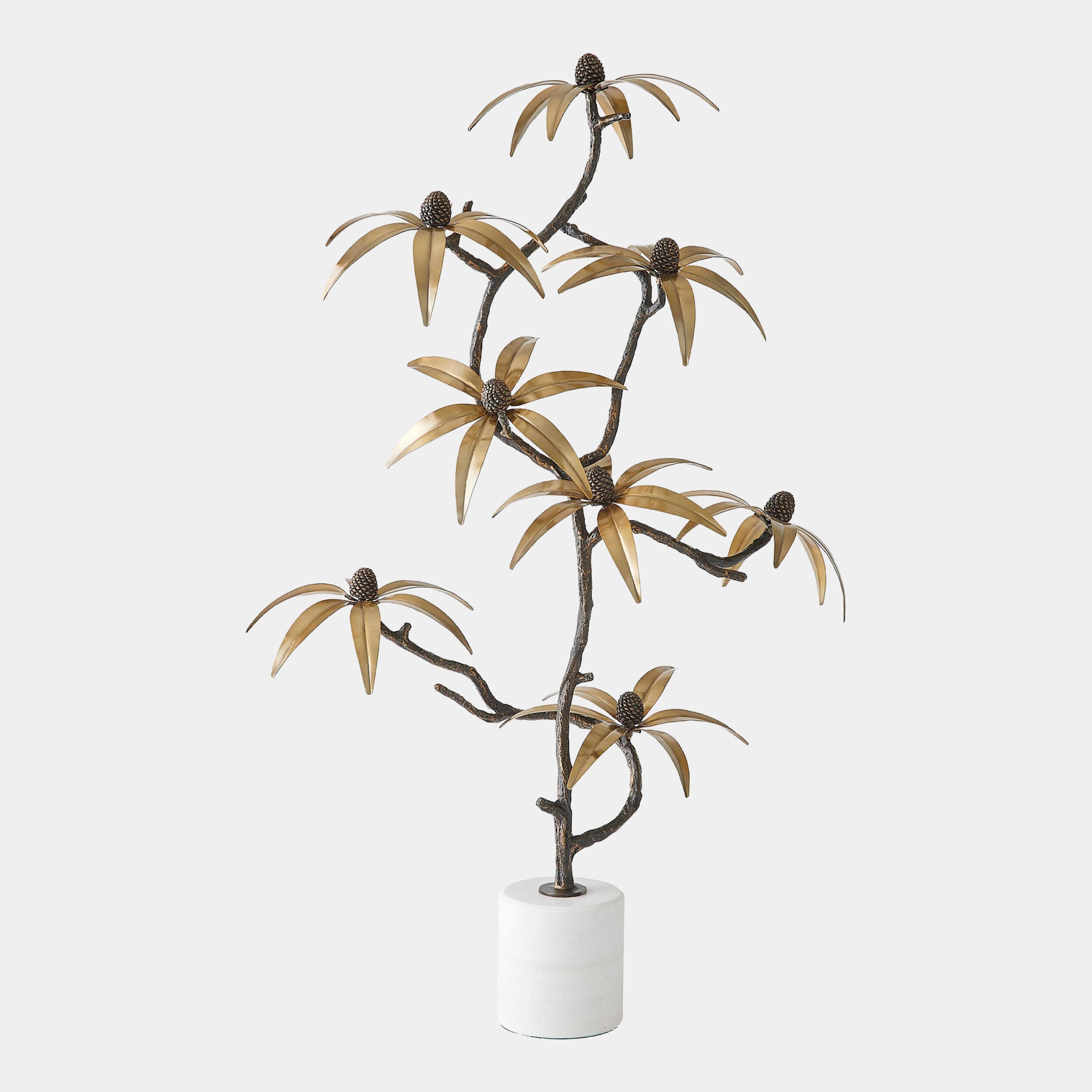 Black-Eyed Susan Sculpture-Bronze/Brass