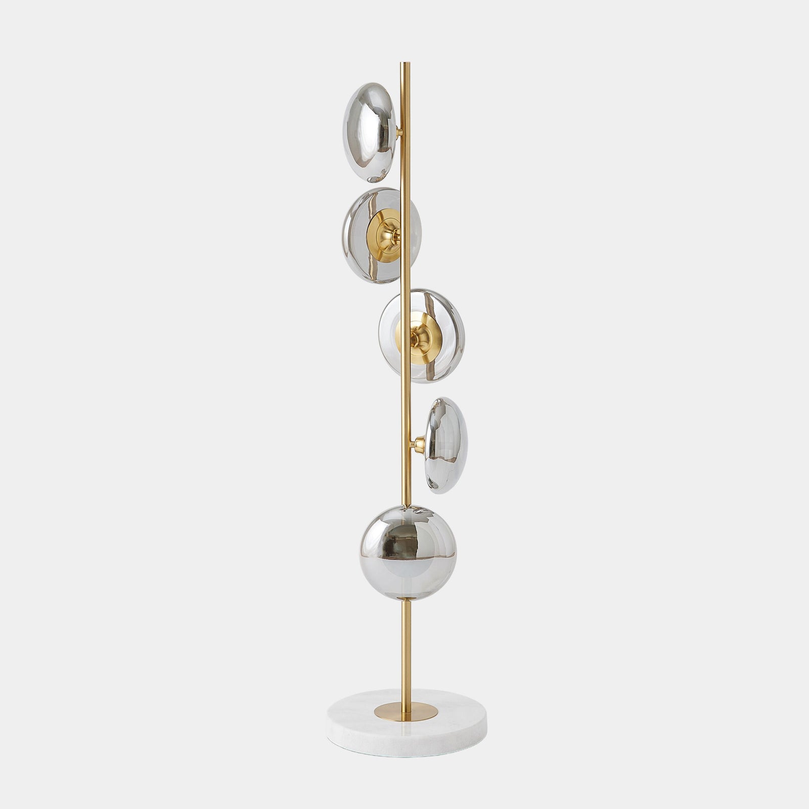 Stellar Floor Lamp-Smoke/Brass