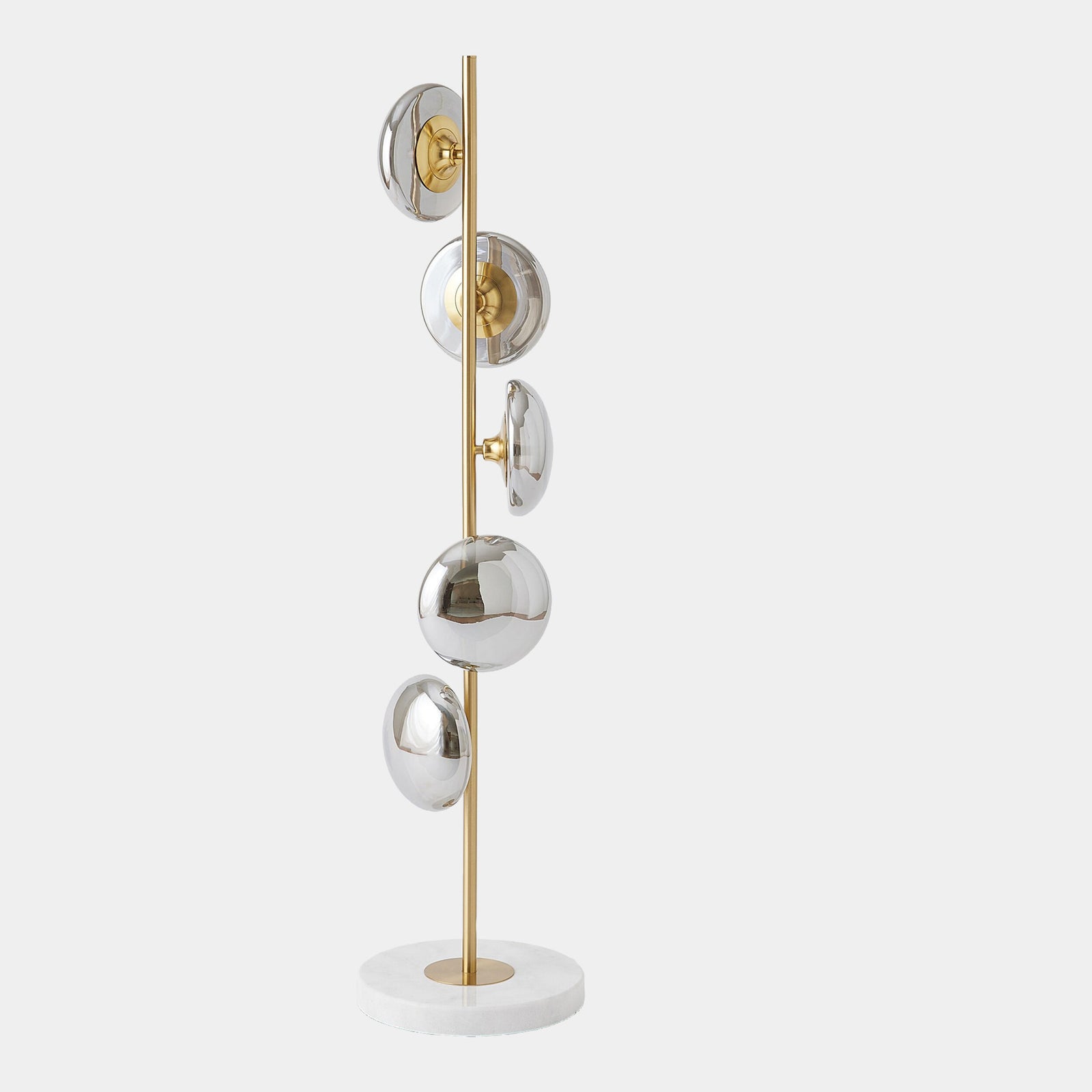 Stellar Floor Lamp-Smoke/Brass