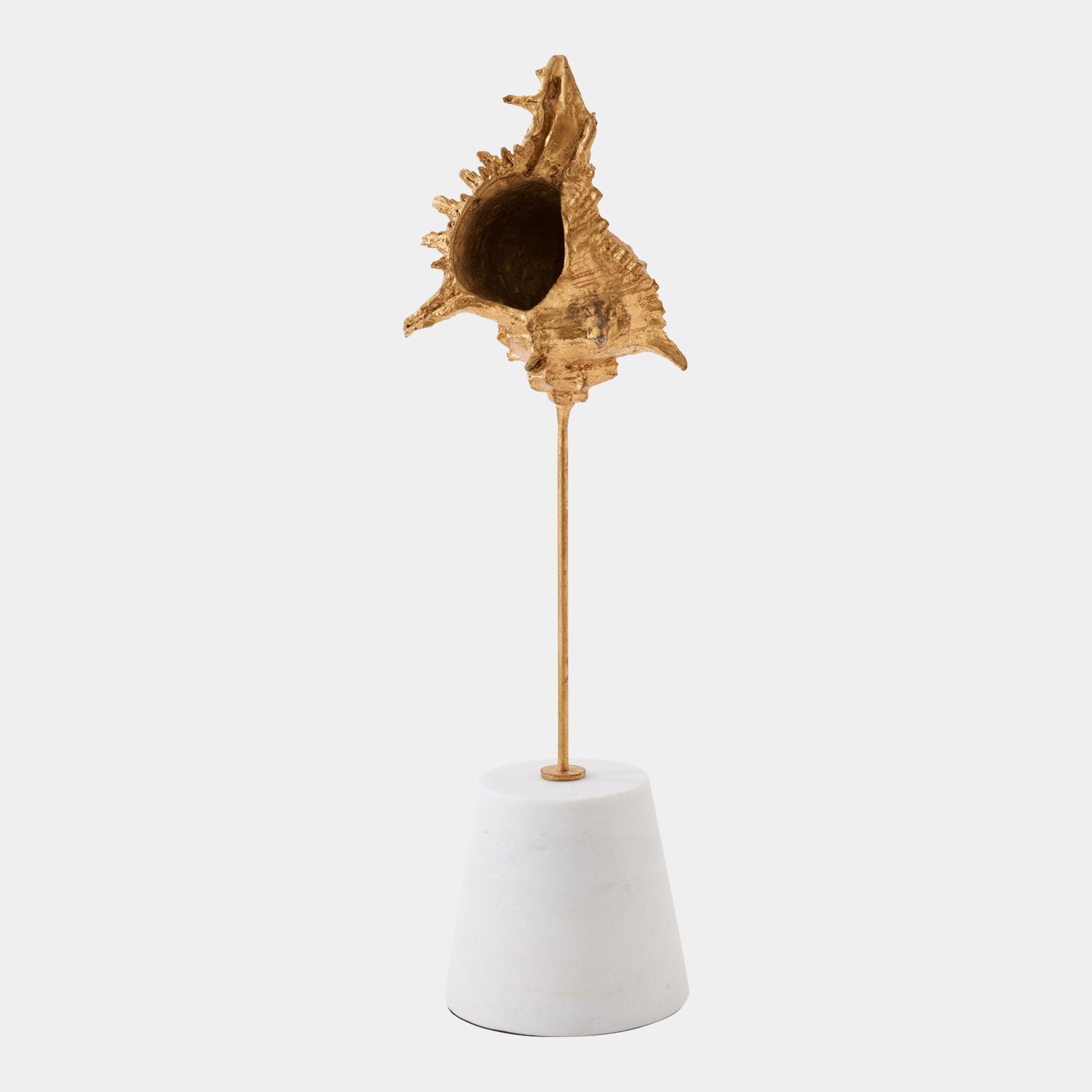 Shells on Marble Miter Gold Leaf-Sm