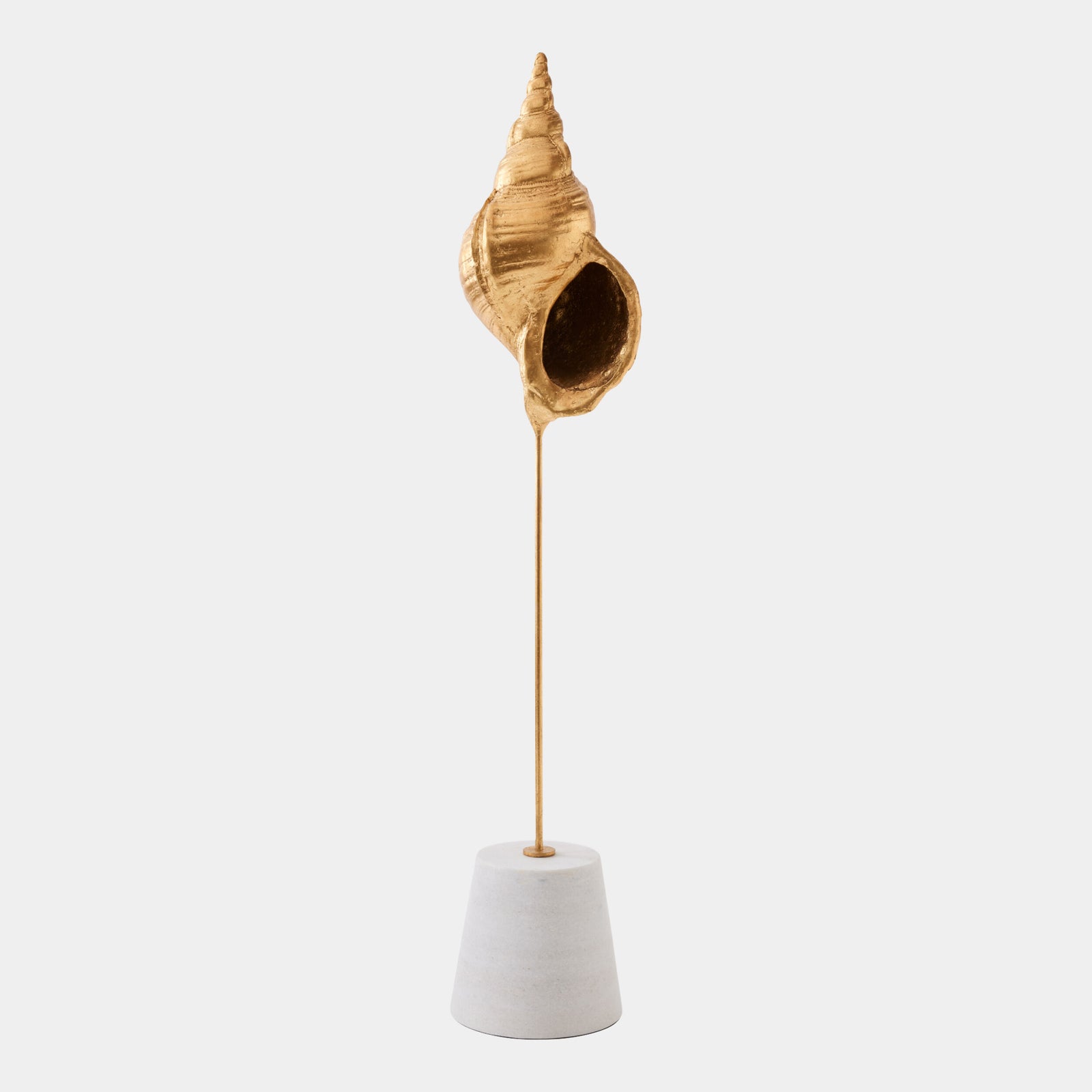 Shells on Marble Miter Gold Leaf-Lg