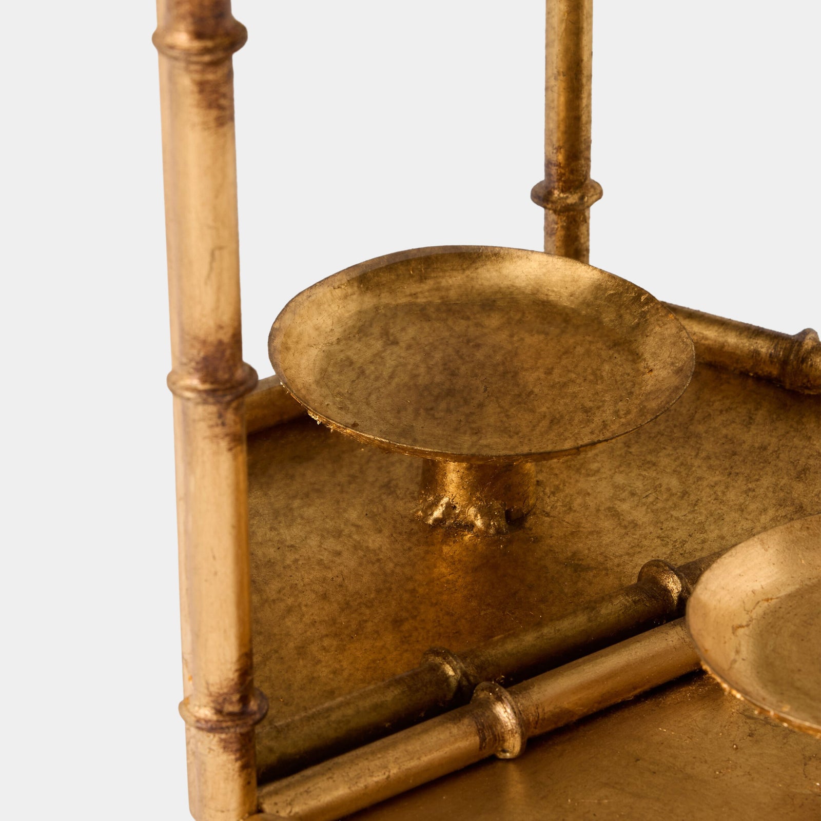 Bamboo Wall Lantern-Gold Leaf