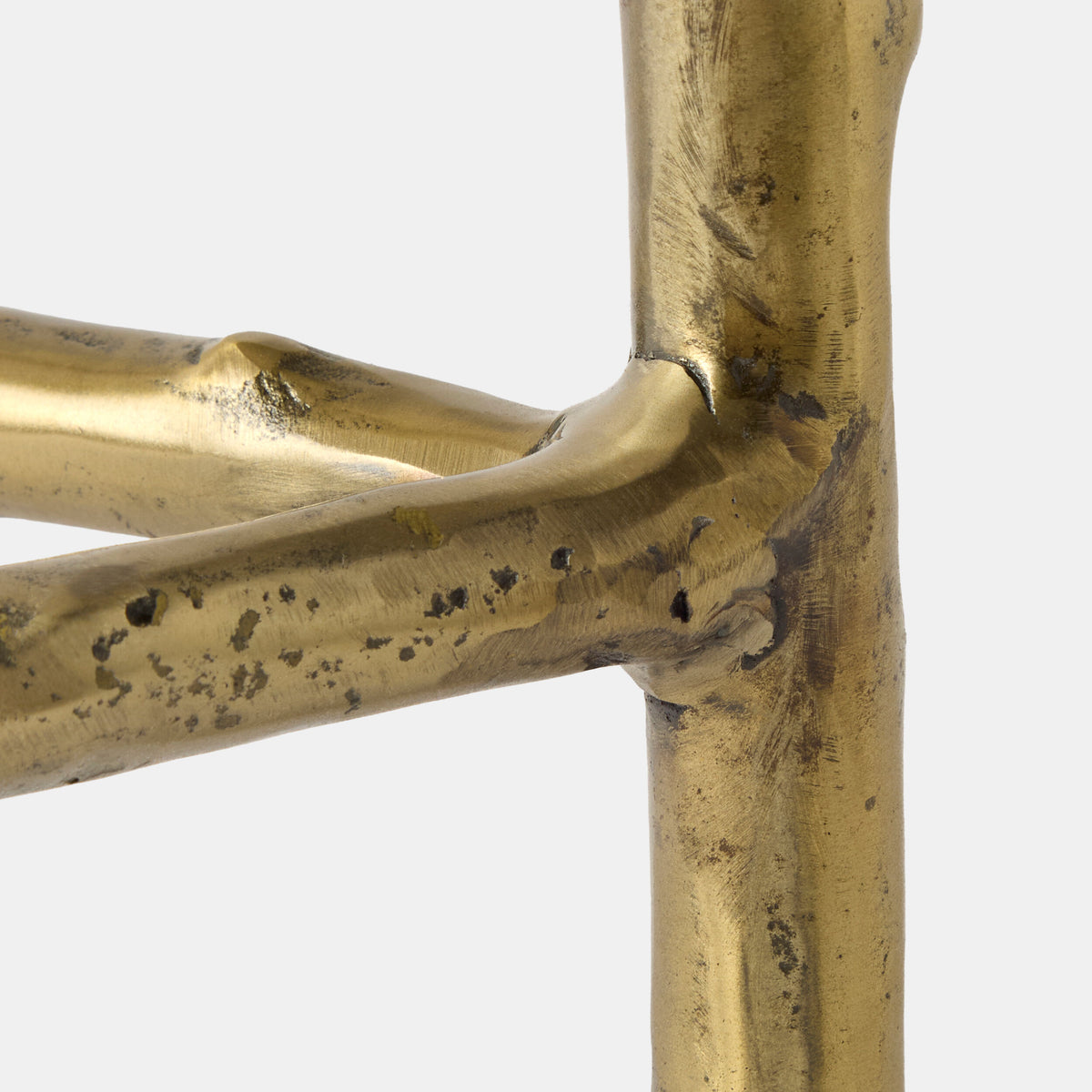 Spina 3-Legged Side Table-Brass