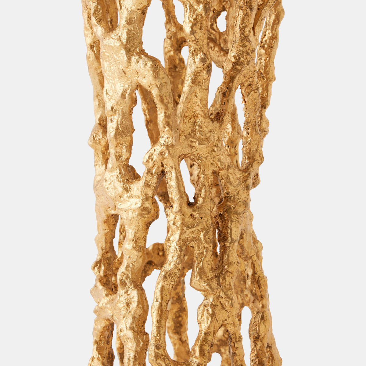 Filamento Side Table-Gold Leaf/White Marble