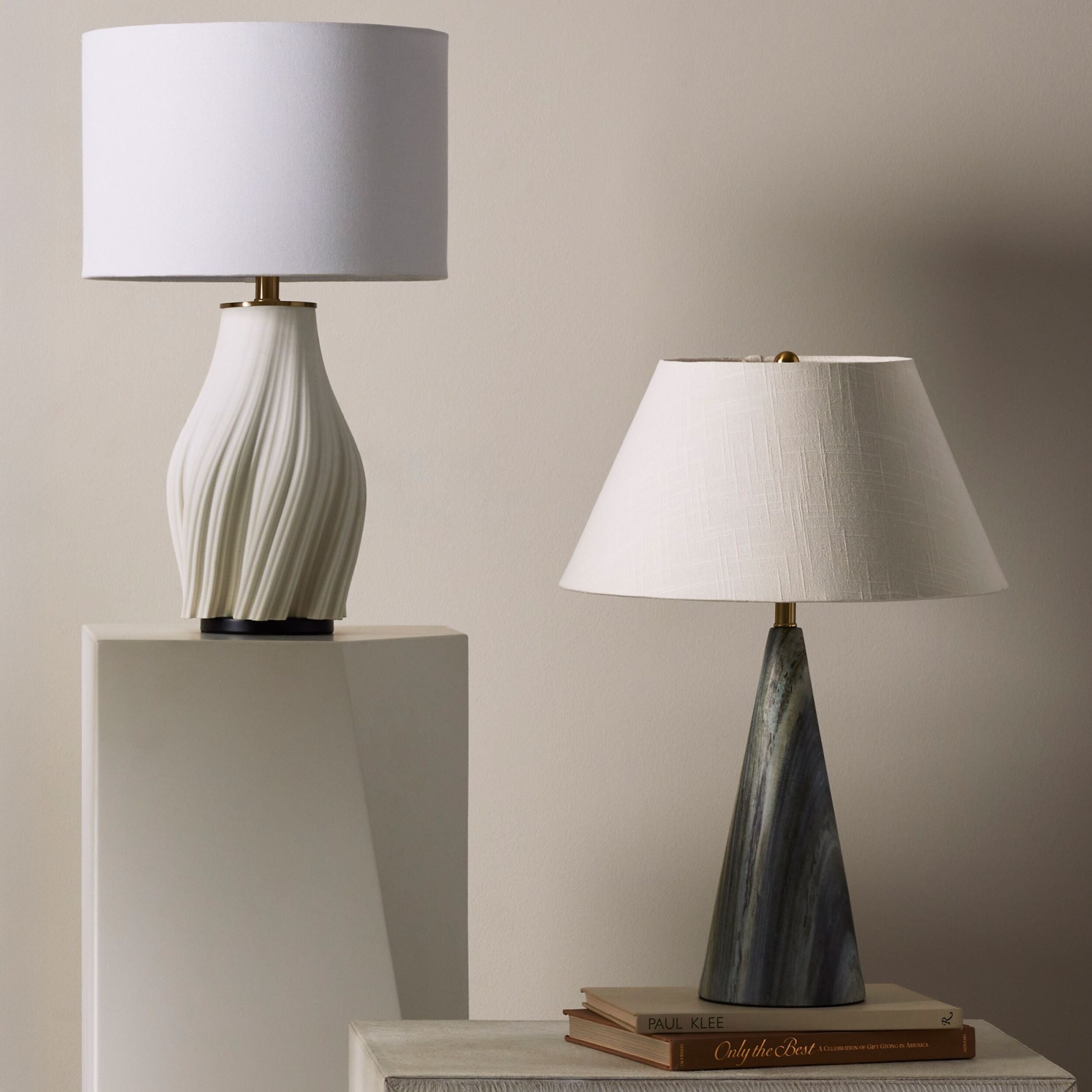 Plumb Wave Lamp-Matte White