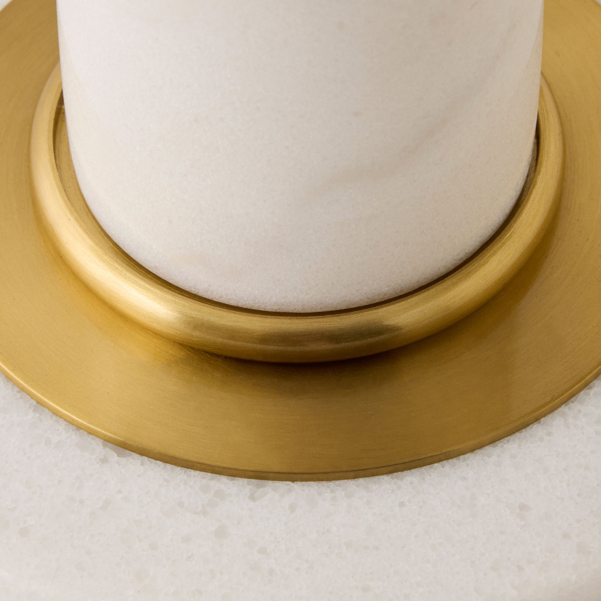 Column Lamp-White Marble