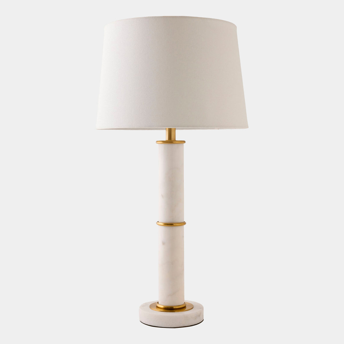 Column Lamp-White Marble