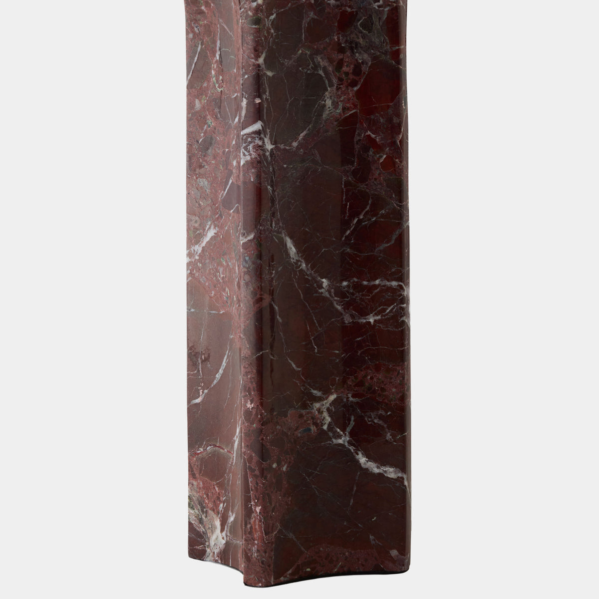 Rory Marble Column Lamp-Red