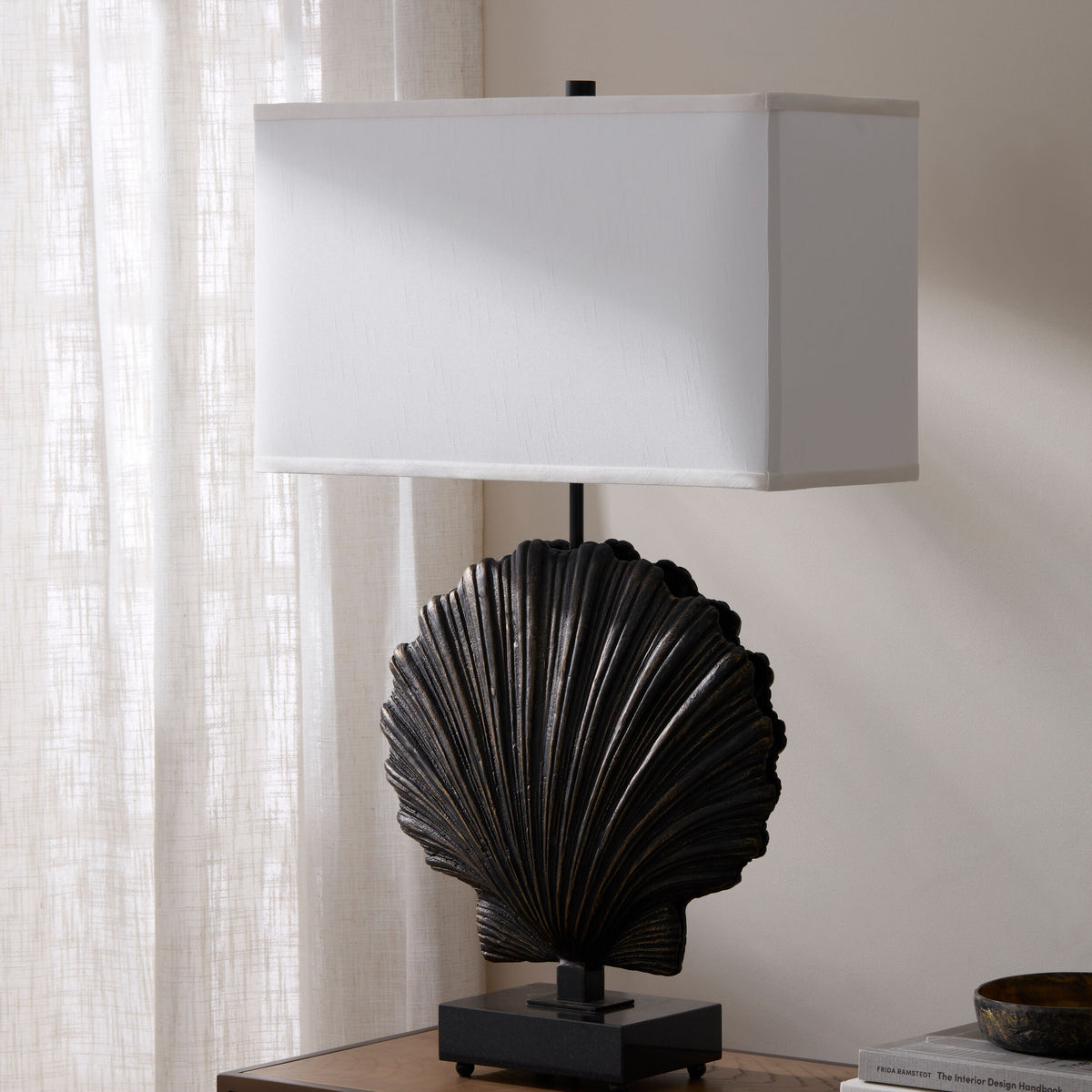 Sea Scallop Lamp-Bronze