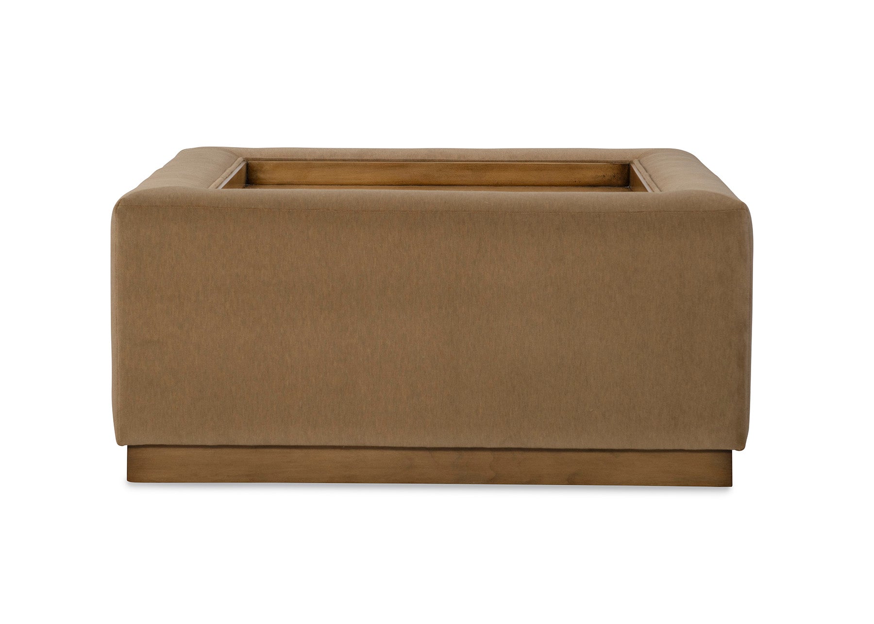 Alba Cocktail Ottoman W/ Wood Tray