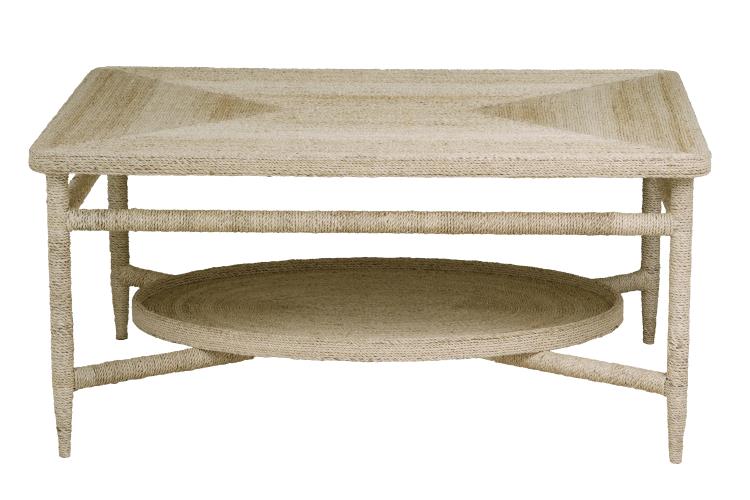Galleried Abaca Cocktail Table – Coffee Tables by Maitland-Smith | Sutter & Vale