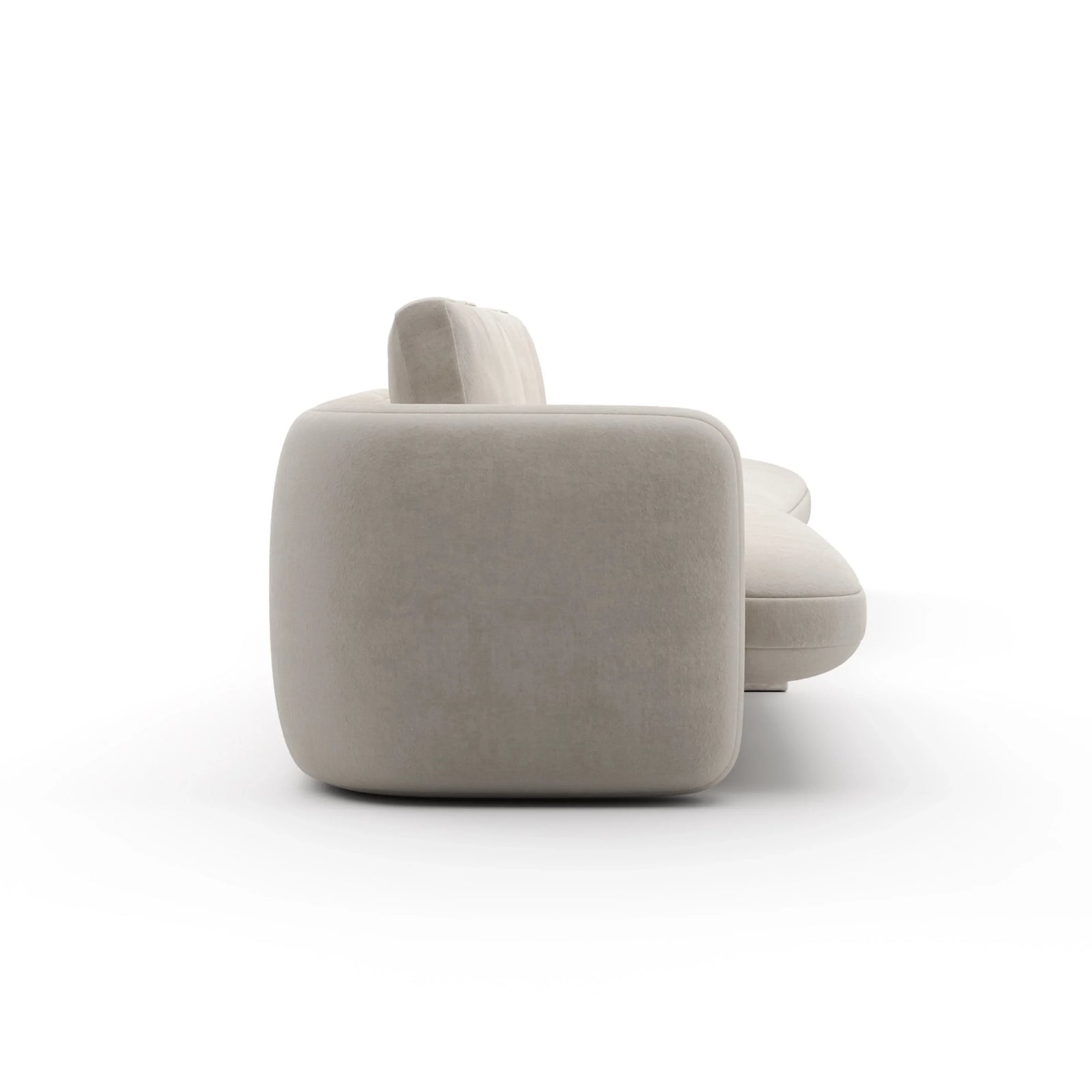 Overlap Right Bumper Sectional Ecru