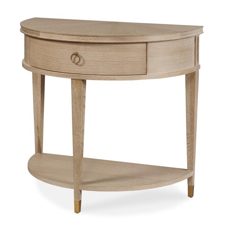 Maison '47 Demilune Nightstand - Blonde Cerused – Nightstands by Century Furniture | Sutter & Vale