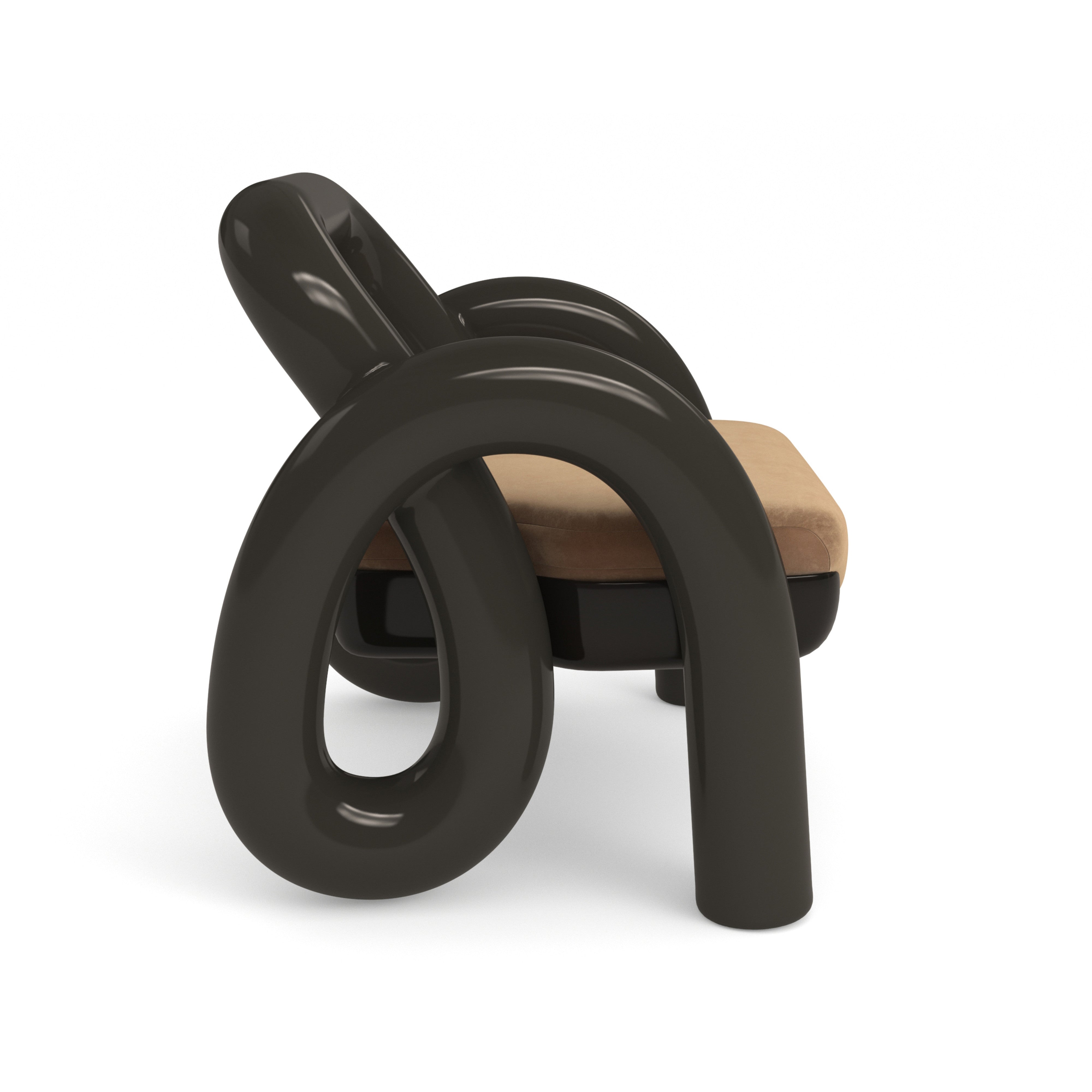 Gelee Accent Chair-Chocolate – Accent Chairs by Caracole | Sutter & Vale