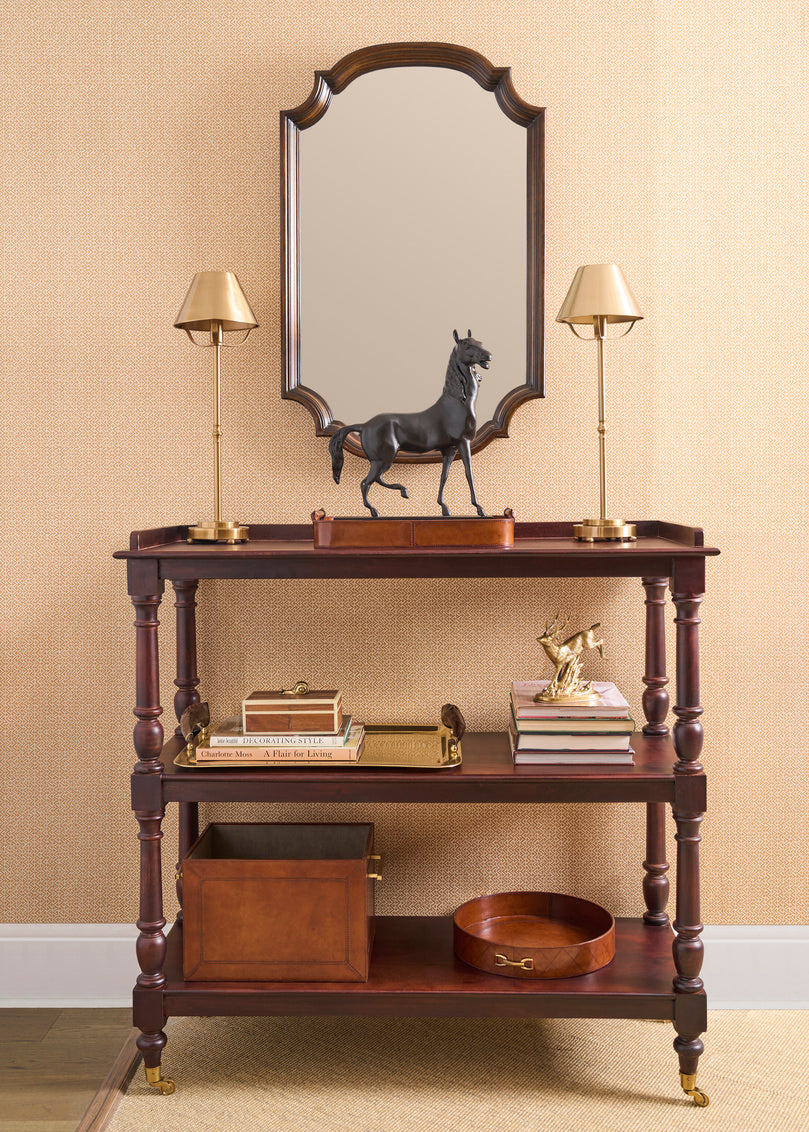 Leather Metal Tray with Metal - SM