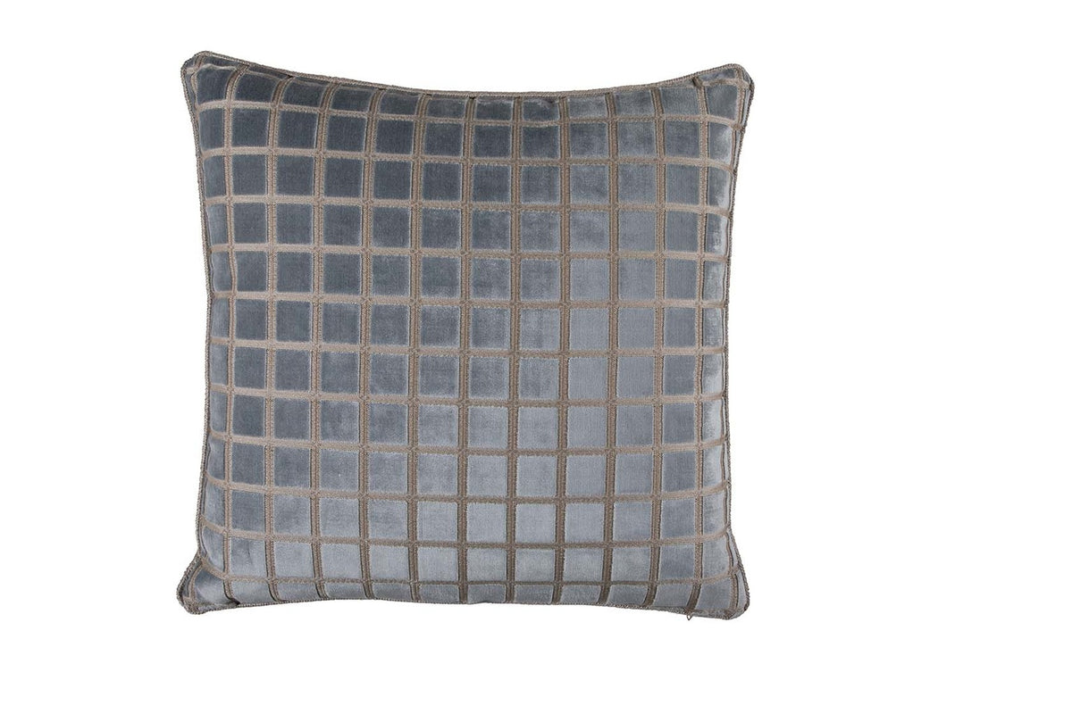 Checkered Chambray Poly 24x24