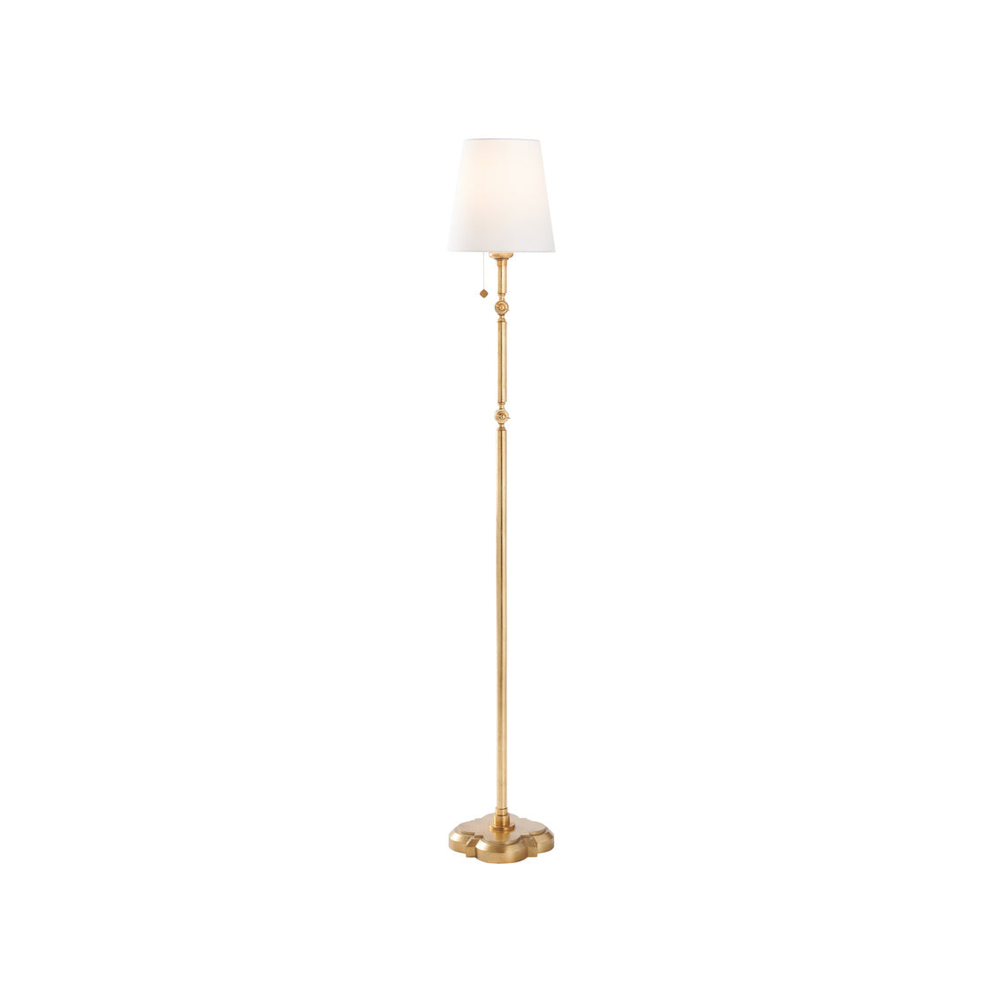 Quatrefoil Floor Lamp - Gold Leaf in Gold Leaf / Metal - Chelsea House