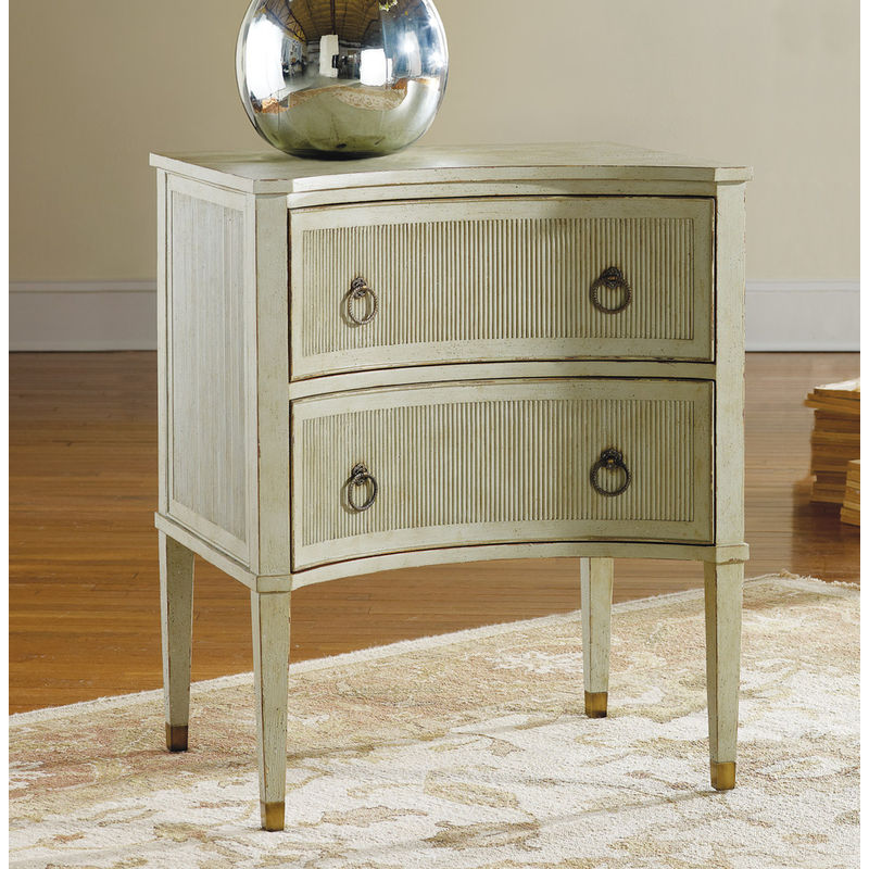 Gustavian Bedside Chest-Grey