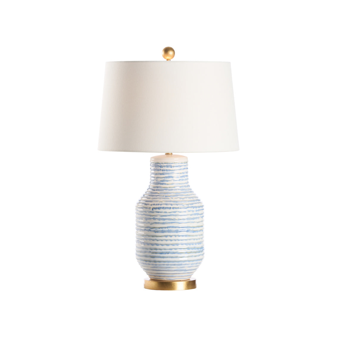 Lydia Lamp - Blue/White