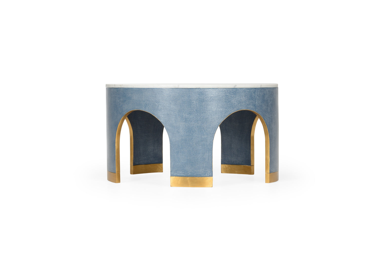 Aqueduct Cocktail Table - Blue in 20 / Marble - Chelsea House