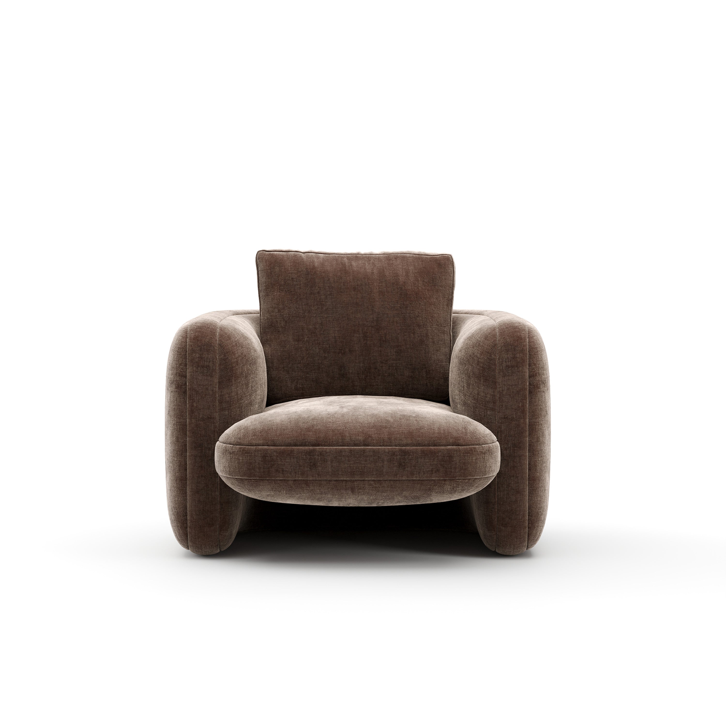 Overlap Chair Dark Taupe – Accent Chairs by Caracole | Sutter & Vale