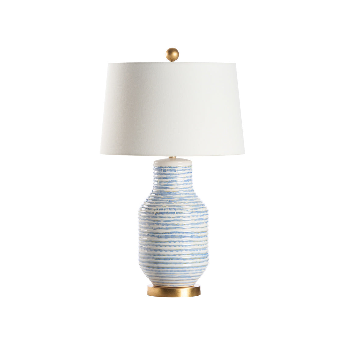 Lydia Lamp - Blue/White