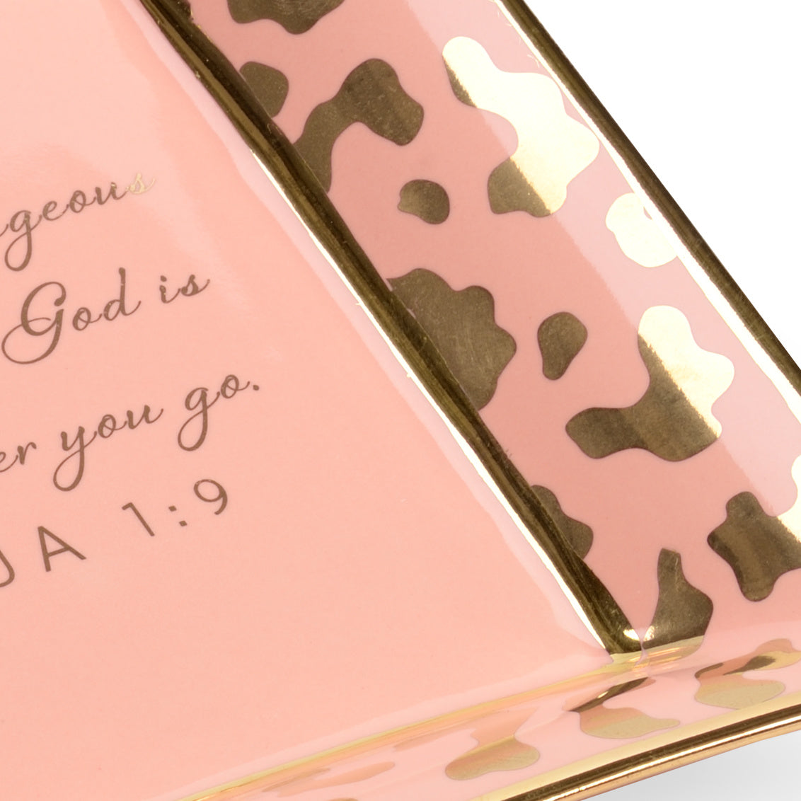 Square Jungle Verse Plate - Coral in 1.5 / Ceramic/Porcelain - Chelsea House