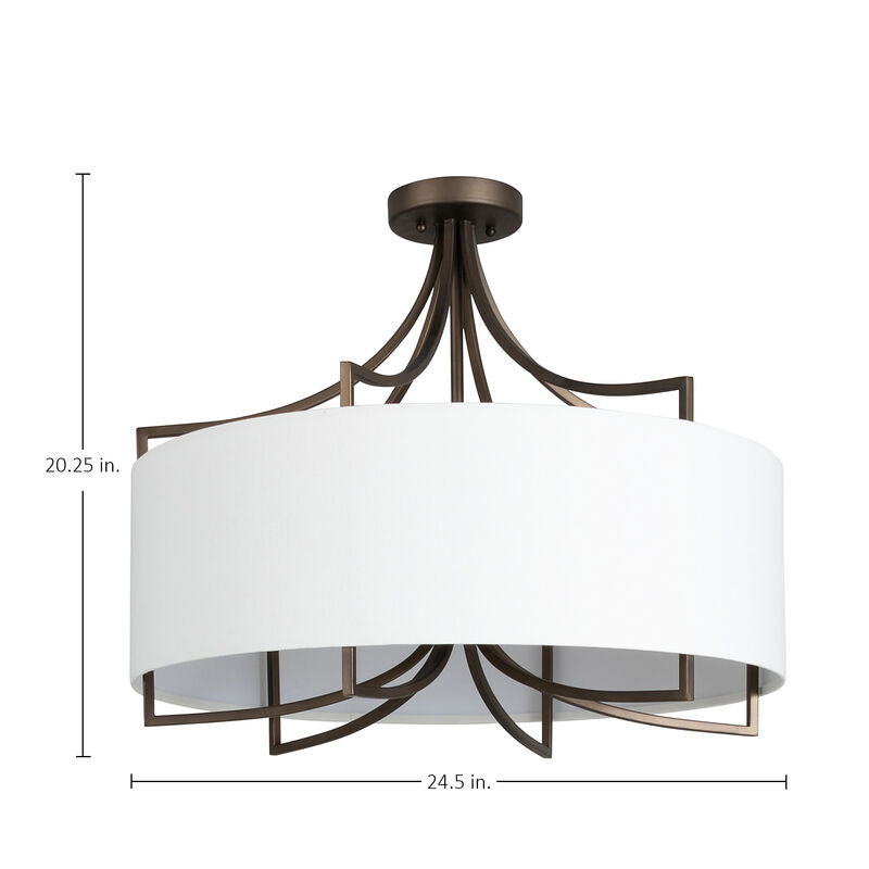Lacey Flush Mount - Bronze
