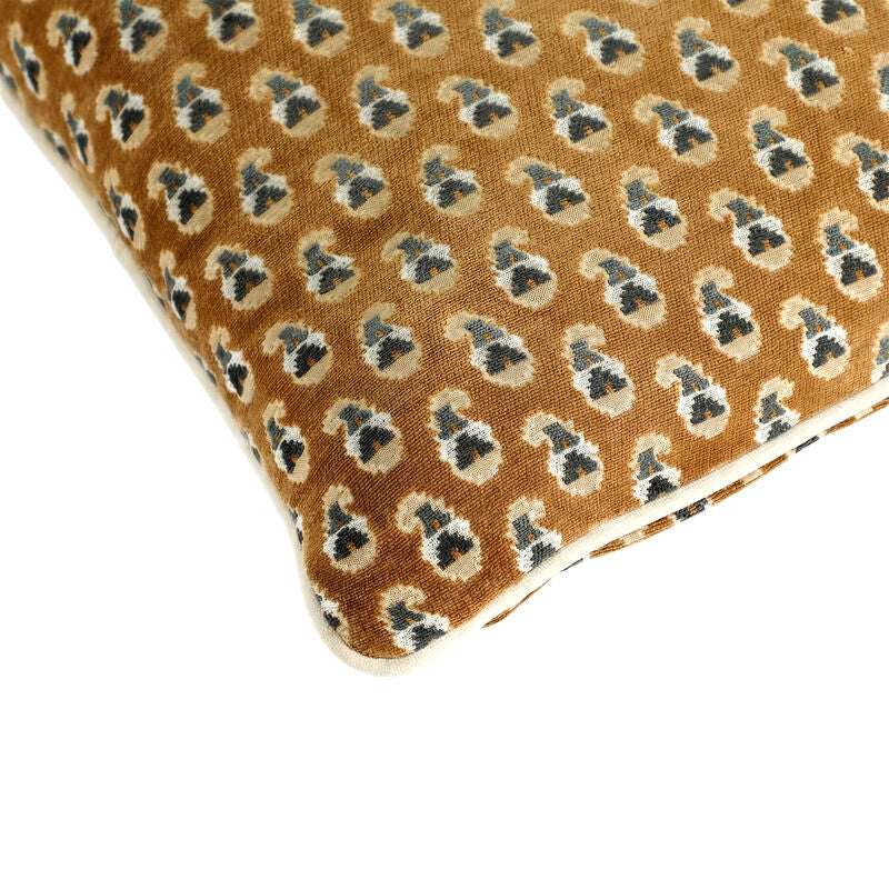 Petite Paisley Camel 24x24