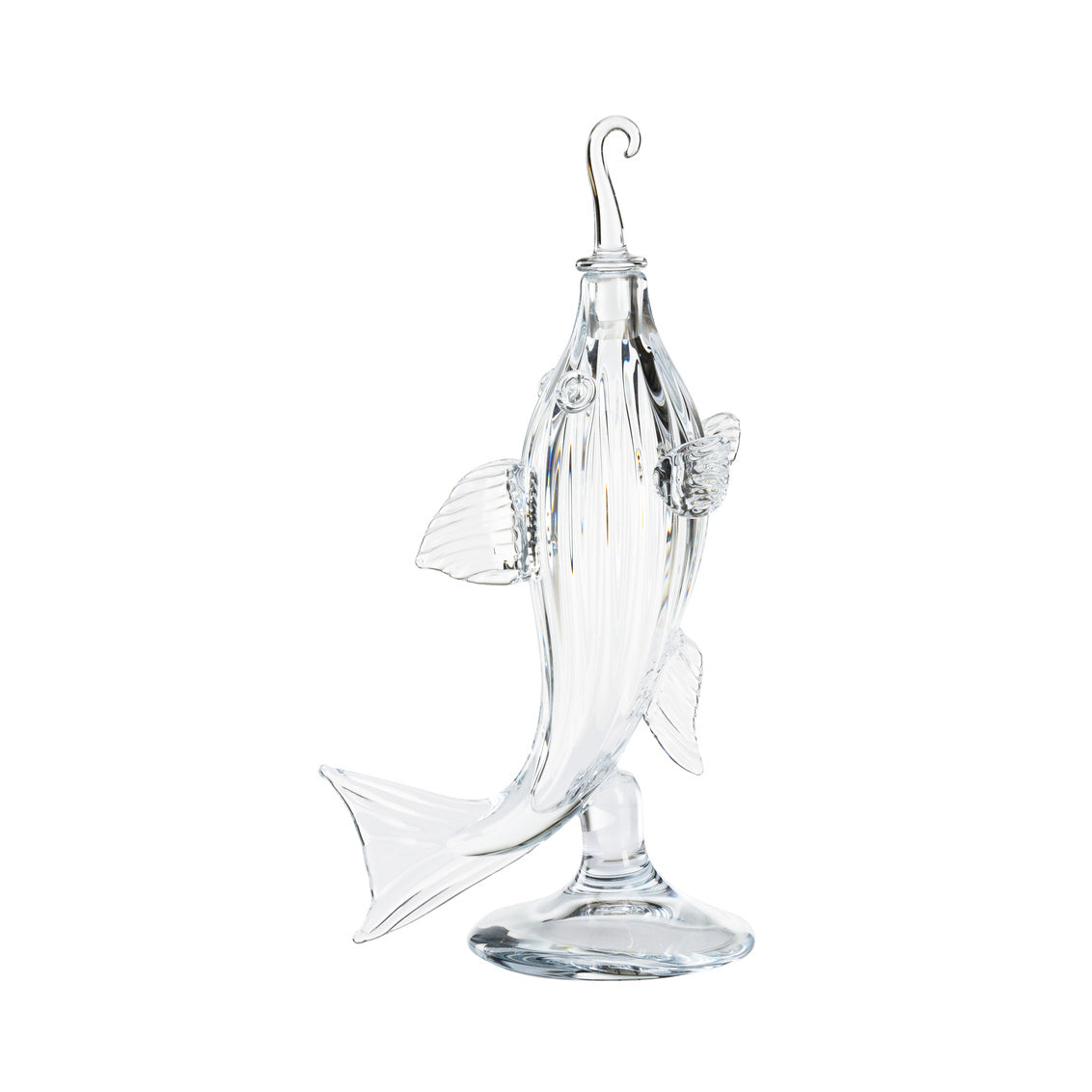 Hand Blown Fish Decanter