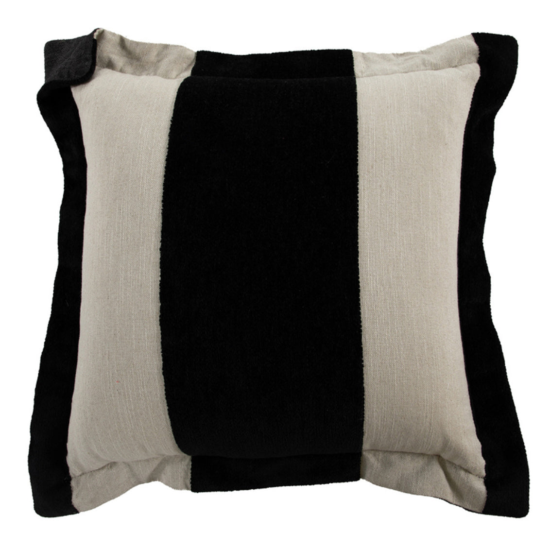 Wide Stripe Chenille Midnight Feather 26x26