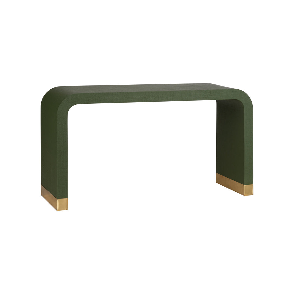 Waterfall Console - Green in Green / Raffia - Chelsea House