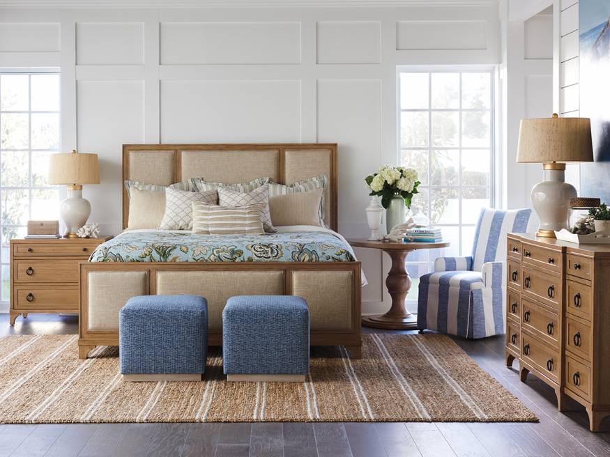 Crystal Cove Upholstered Panel Bed