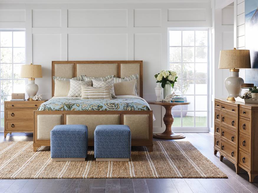 Crystal Cove Upholstered Panel Bed