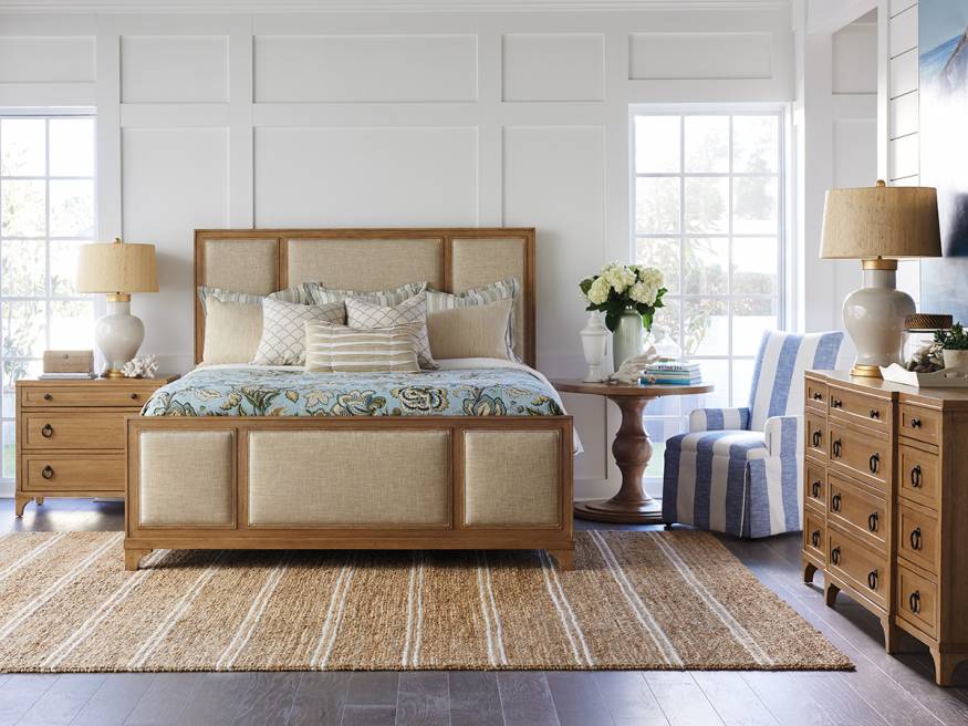 Crystal Cove Upholstered Panel Bed
